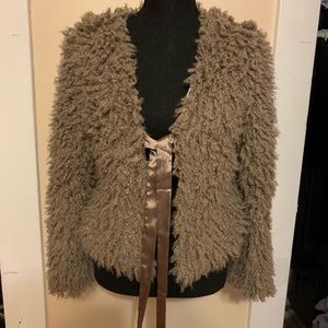 Max Studio Faux Boucle Cardigan Size Small